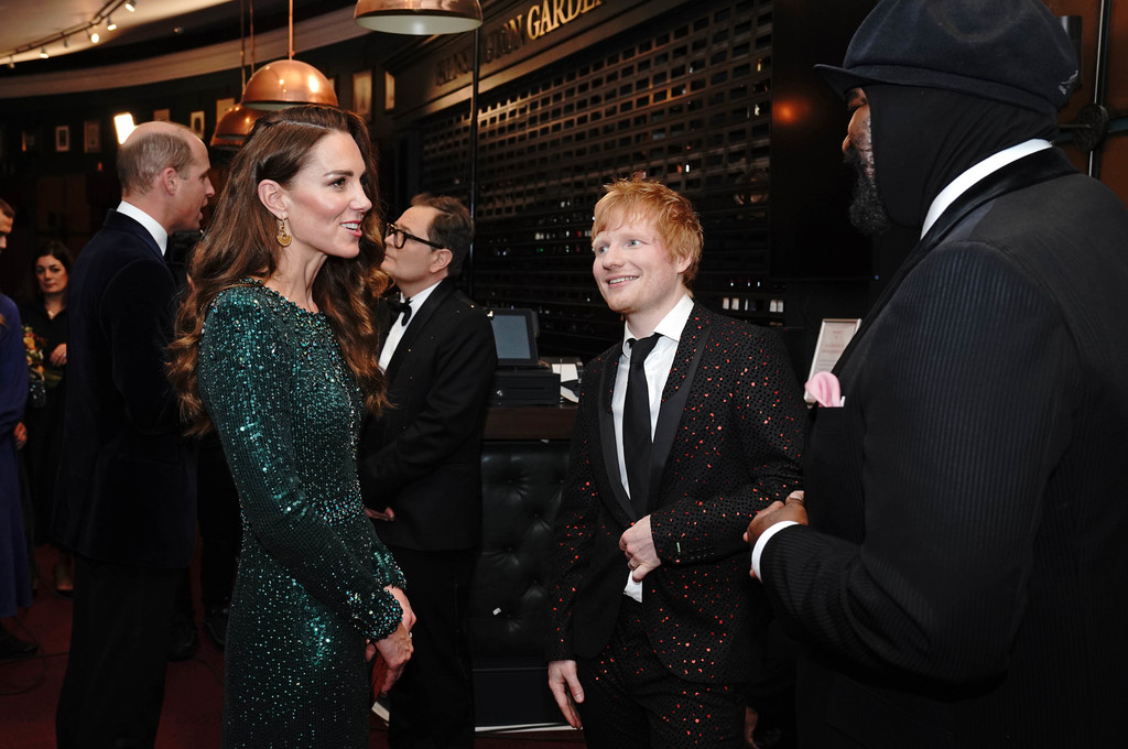 Catherine in the Same Room as Ed Sheeran, It must be Royal Variety Night
