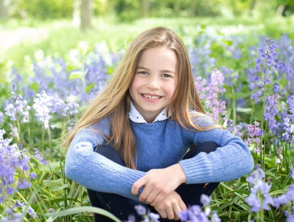 Princess Charlotte in the Gardens at Anmer Hall.